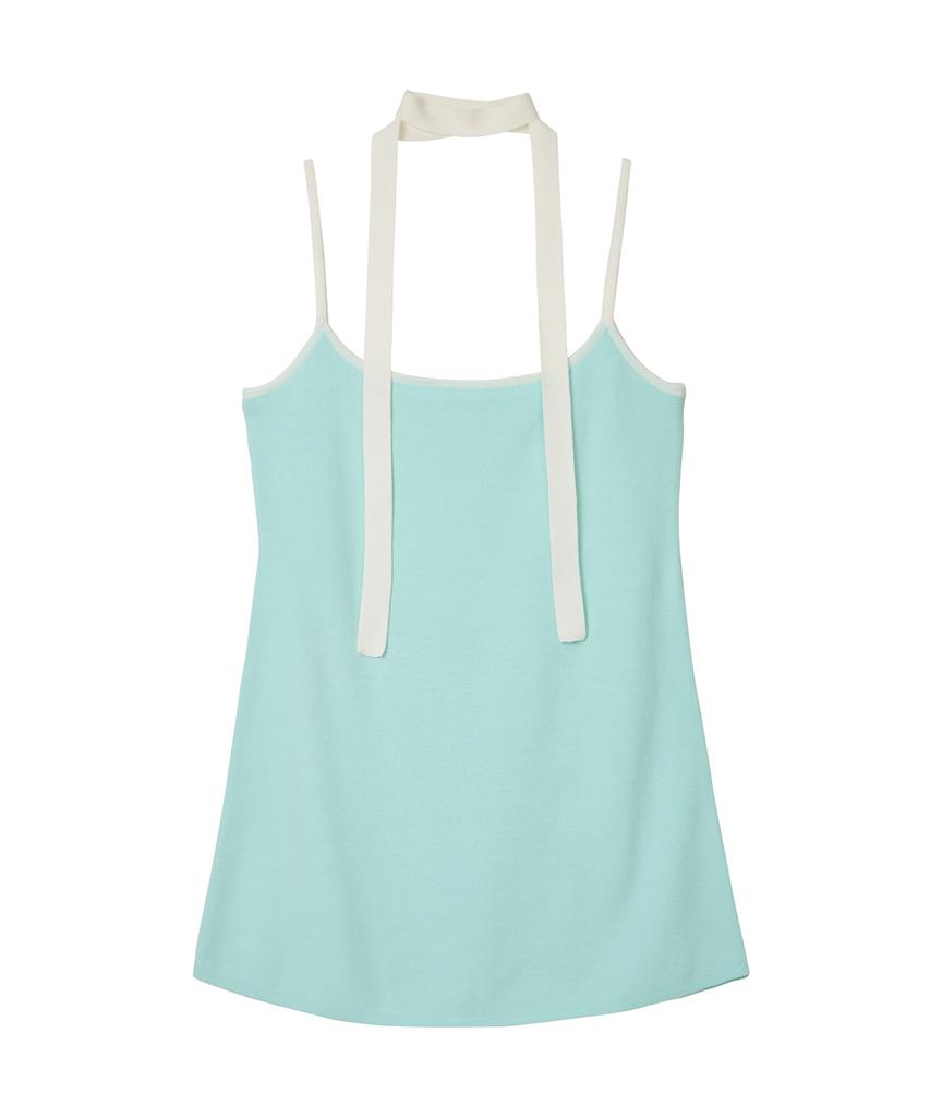 Er Er Colorblock Knit Dress Mint
