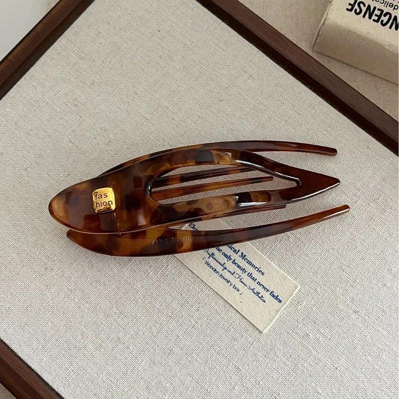 

Leopard Hair Claw Clip Barrette Duckbill for Women Crab Acrylic Hairpin Ponytail Hairgrip Girls Hair Accessories Headwear