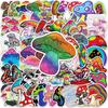10/30/50pcs Colorful Psychedelic Mushroom Graffiti Sticker Rainbow Plant Decal DIY Phone Case Notebook Aesthetic Cartoon Sticker