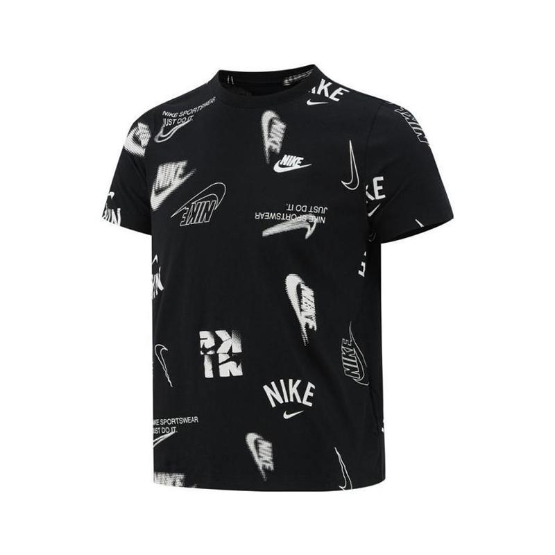 Nike Sportswear Big Logo All-Over Print T-Shirt White HQ9292-010 S