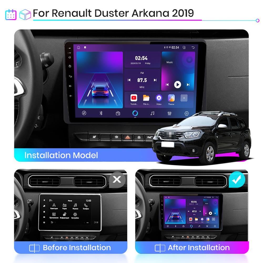 Android Carplay Car Radio For Renault Duster Arkana 2018-2021 Multimedia Player Head Unit Stereo GPS Navigation BT WIFI 4+64GB