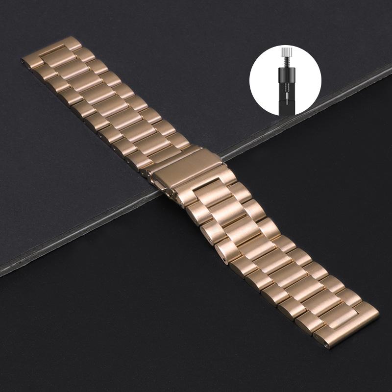 Classic 22mm 20mm 18mm Metal Strap for Samsung Galaxy Watch 46mm/3/Gear S3/Huawei Watch GT 2/3 Pro Stainless Steel band for Amazfit GTR
