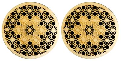 [Made In Japan] High-Precision 3D Coasters with Traditional Japanese Patterns (Set of 2)