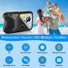 Underwater Camera, UHD 4K 48MP Waterproof Camera with 18X Zoom Selfie Screens,16FT Compact Waterproof Digital Camera with 32GB Card,Fill Light
