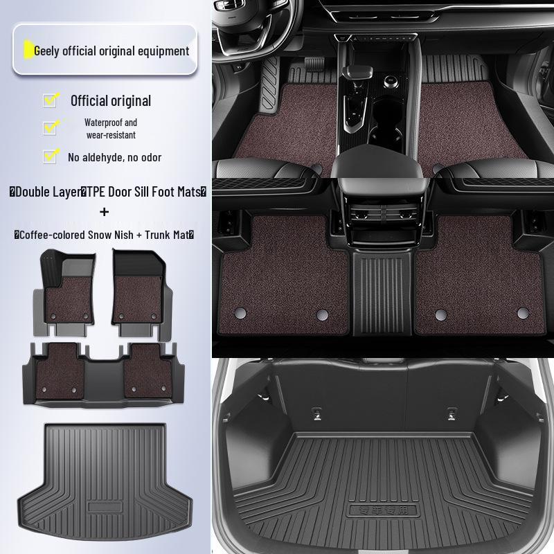 Geely TPE Full Surround Floor Mats for 2025 Models: Xingyuan, Xingrui, Xingjian 7, Xingyue L6, Galaxy E5, Boyue 25