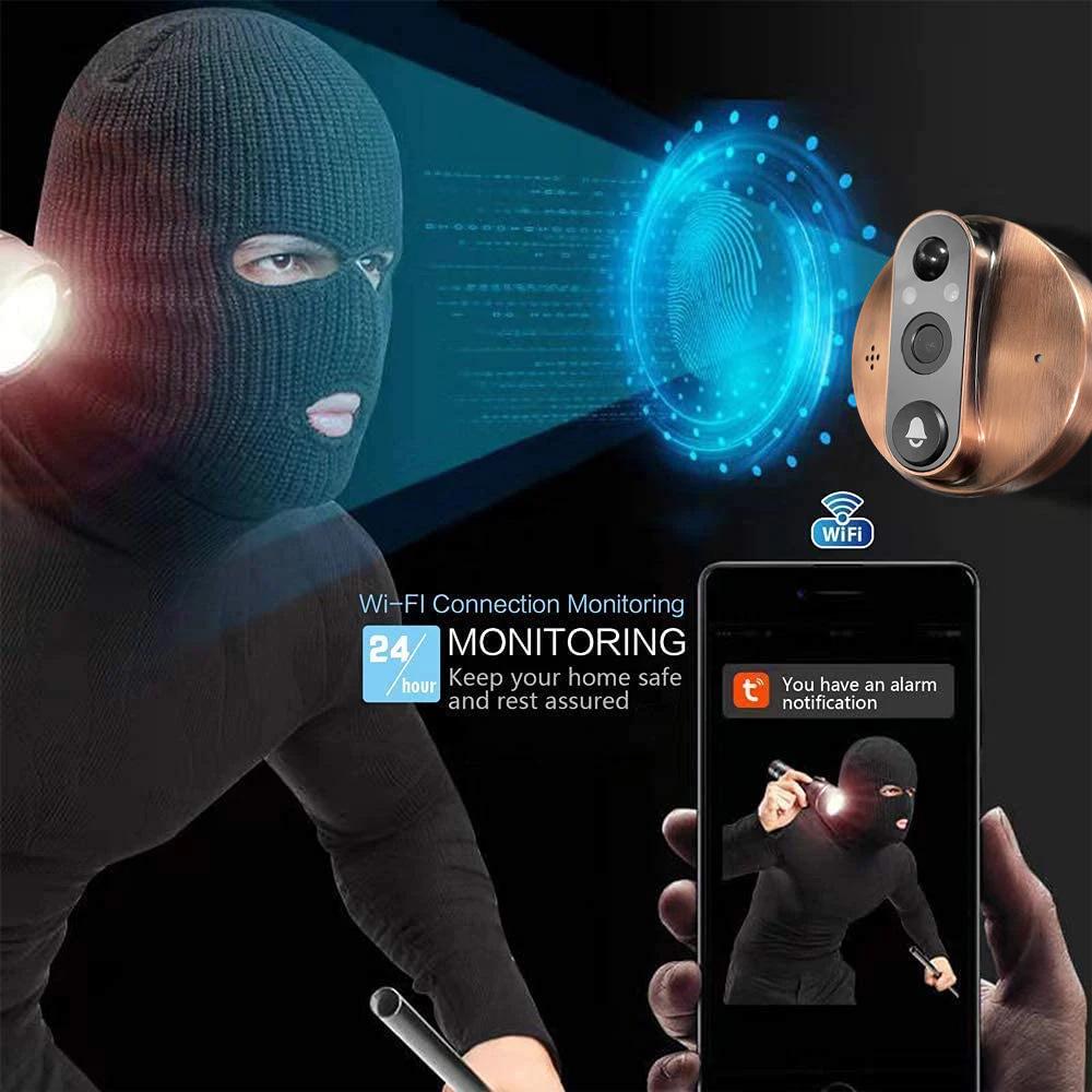 TUYA Graffiti 3MP Smart WiFi Doorbell Camera with Alexa/Google Support