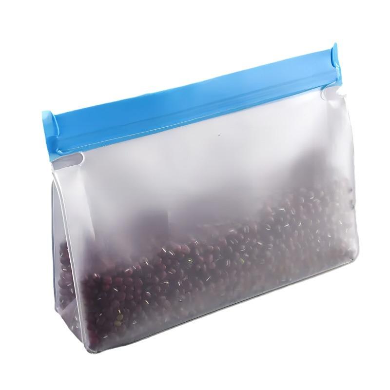 3Pcs Reusable Food Storage Bags - Dishwasher Safe Freezer Bags, BPA Free Reusable Bags Silicone, Leakproof Reusable Lunch Bag