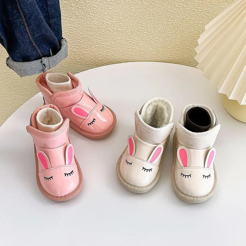 Kids Shoes Winter  Girls Cotton Boots Comfor Girls' Shoe Anti Slip Childs Cotton Shoes Soft Soled Baby Walking Shoe