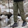 Eastern Camel Men's Loose Cuffed Casual Cargo Pants