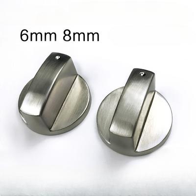2 Piezas Metal 6mm/8mm Perillas de Control Universal para Estufa de Gas Adaptadores Interruptor de Horno Bloqueos de Control de Superficie de Cocción Perillas de Estufa de Gas Horno
