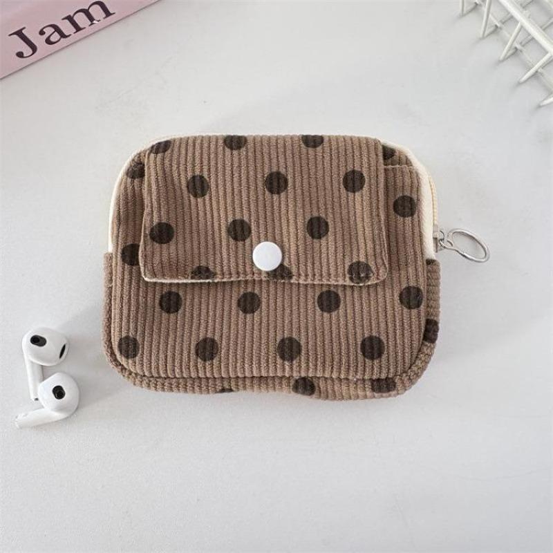 Cute Cartoon Floral Quilting Document Storage Bag Card Wallet Coin Purse ID Card Holder Driver's License Holder Badge Holder