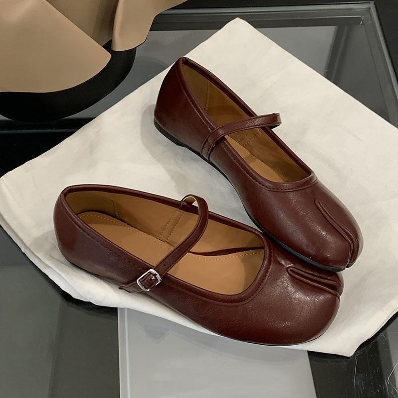 Modă Modă Deget Ciudat Pantofi Plați Mary Janes pentru Damă Încălțăminte cu Curea cu Cataramă pentru Femei Pantofi Plați de Damă Pantofi Lolita