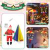 Santa Claus Parachute Christmas Tree Pendants Lovely Creative Pendant Parachute For Holiday Home Decoration New Year