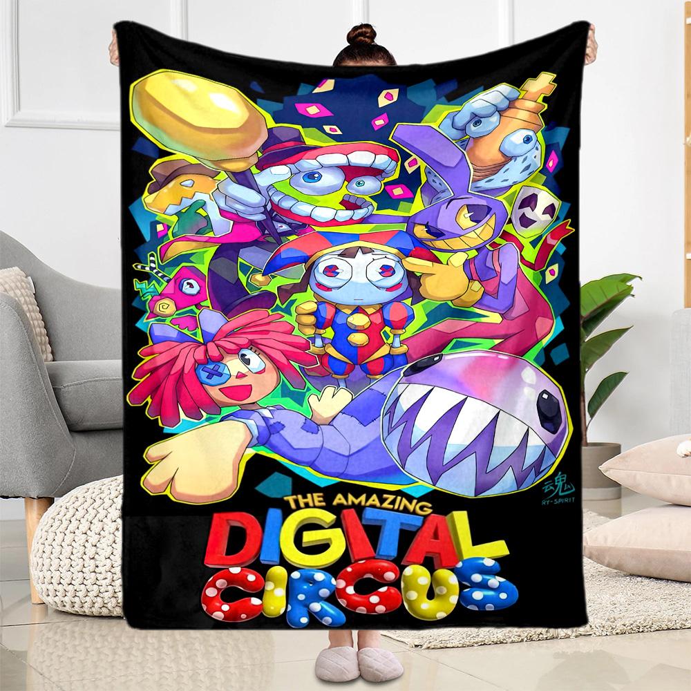 Digital Circus Blanket Soft Warm Cozy Suitable for Couch Office Chair Chair for All Seasons Warmthful Decor Best Holiday Gift for Friends Family