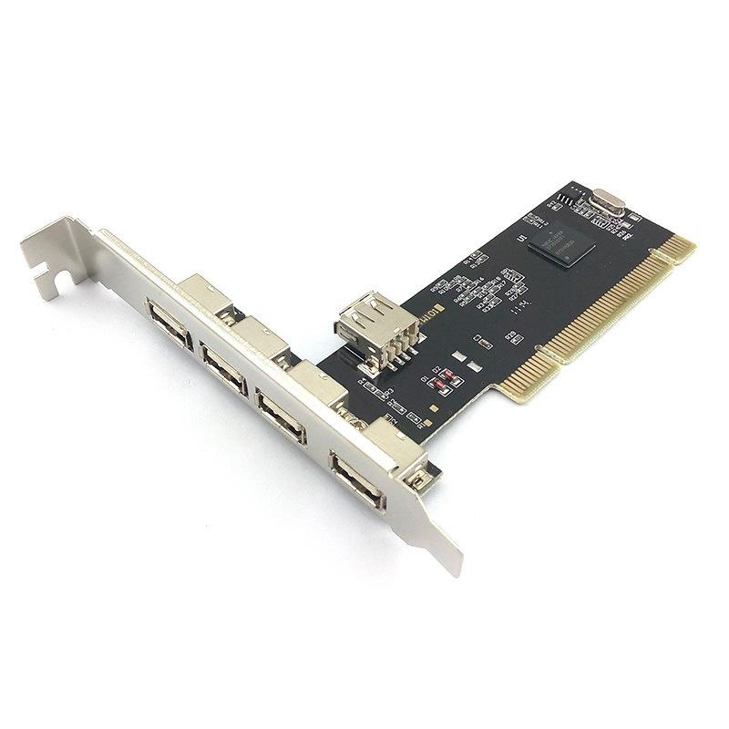 

PCI to USB Extend Card 5 Ports USB 2.0 USB3.0 to PCI 32Bit Converter Adapter with NEC Chip for Desktop PC Computer