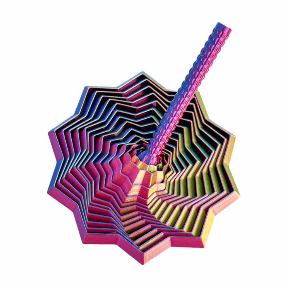 Geometric Design Fractal Fidget Star Model Expanded Expanded Sensory Model  Office/School