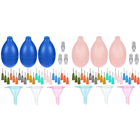 1 Set Pottery Smear-Flasche, praktisches Befüllen, vielseitige Nadeln, einfaches Drücken, Pottery Glaze Precision Tip Applikator-Flaschen-Set