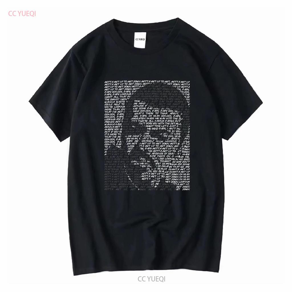 George Michael 'Fastlove' Lyrics Art T Shirt Hand Designed Tribute Merchandise Long or Short Sleeves Vintage Washed