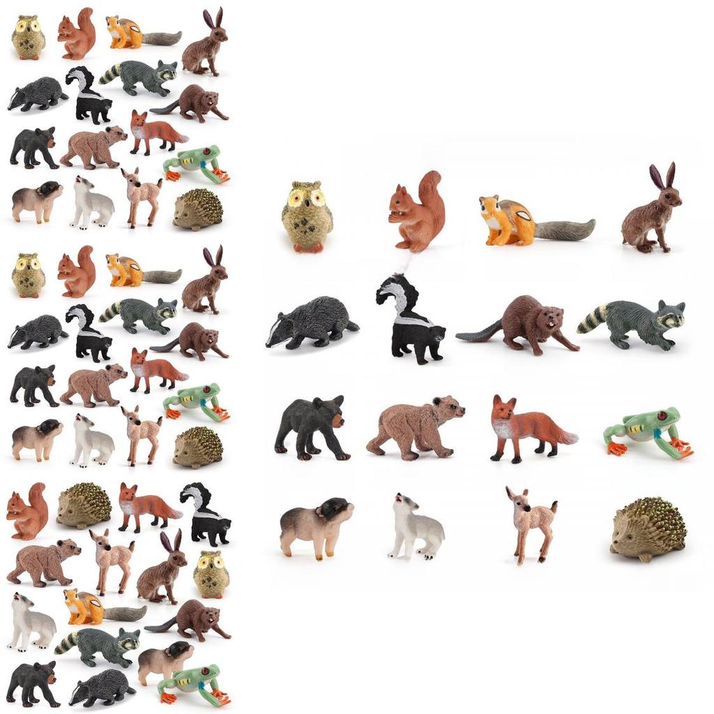 Pvc Wildlife Animal Models For Birthday Cake Decorations And Home Nature Decor