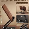 Walnut Rotatable Desktop Book Stand for Adults - Multifunctional and Adjustable