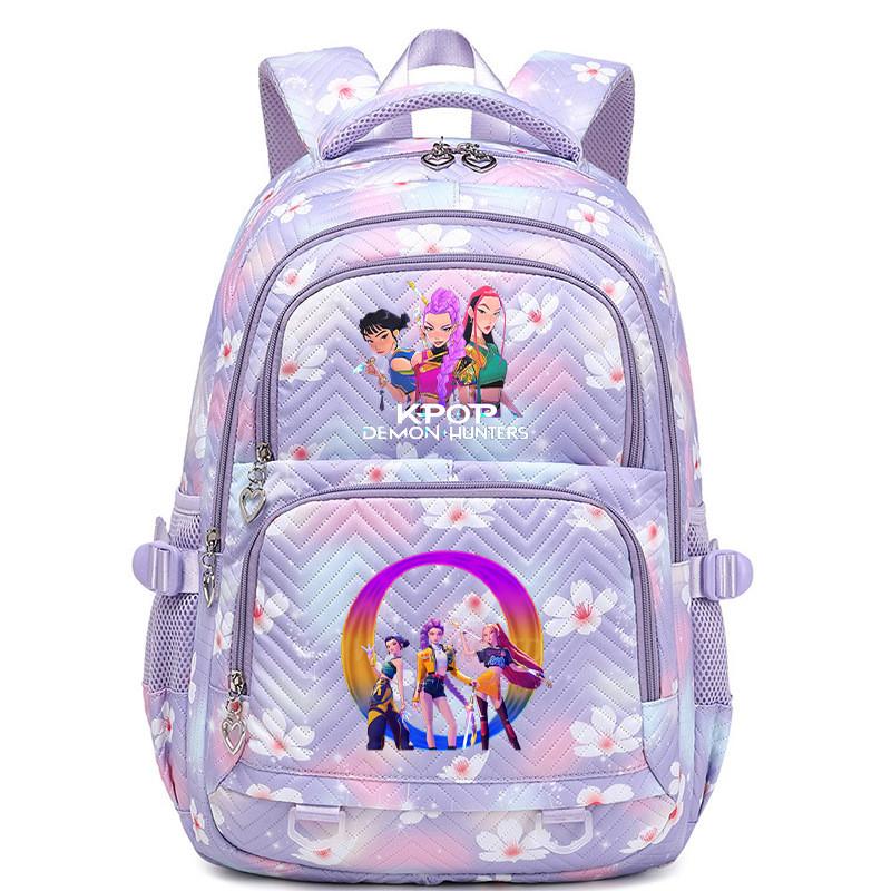 Kinder Mädchen Kpop Rumi Zoey Mira Buchstaben Aufdruck Student Schultasche Wasserdichter Rucksack