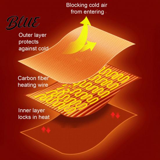 Adult Heated Clothing Blocks Hooded USB Power Heating Coat Winter Electric Supply 9 Padded Even