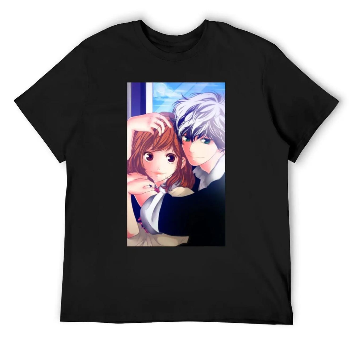 

Ao Haru Ride Blue Spring Ride T-Shirt graphic tee shirt Anime t-shirt boys whites heavyweights mens graphic t-shirts pack XXXXXL чорний