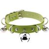 Pleather Cat Bell Collar Kitten Play Leather   Collars & Leashes