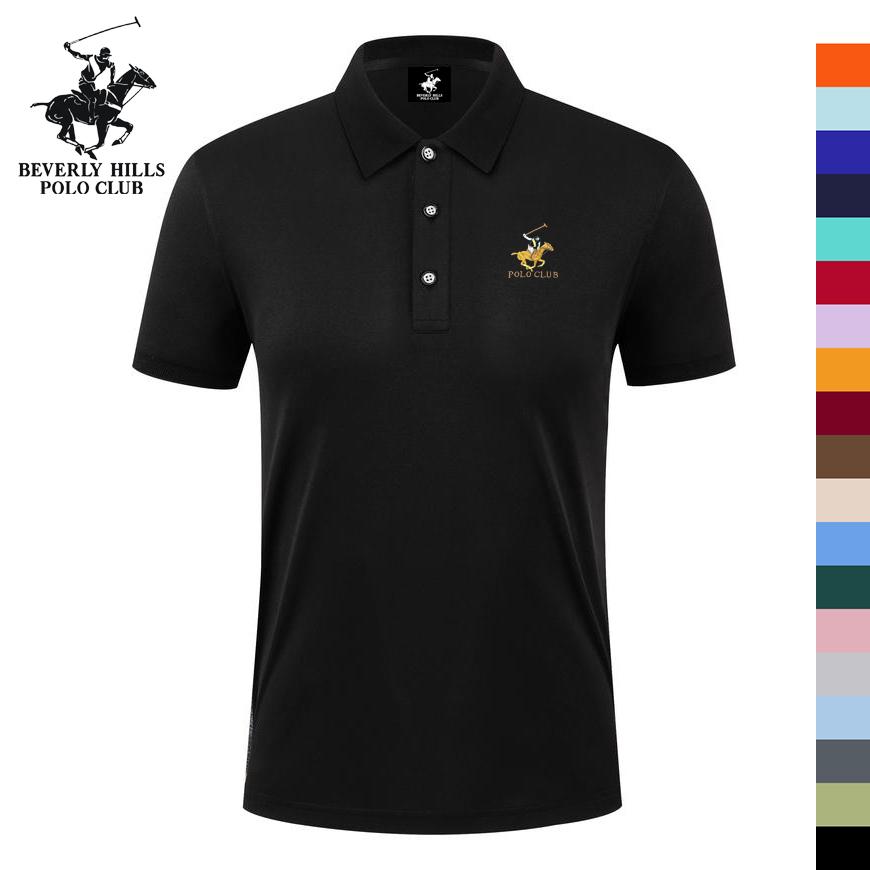

POLO CLUB Summer New Pony Embroidered Casual Sports Collar Polo Shirt, Sweat Wicking and Moisture Absorbing Pure S