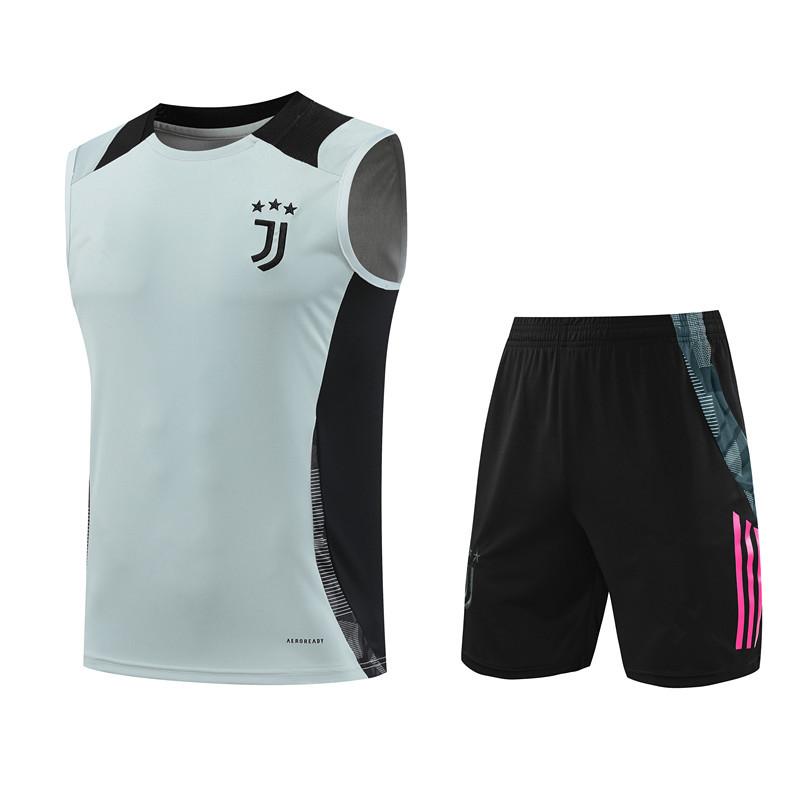 Juventus Semi-Zipper Long-Sleeved Short-Sleeved Training Clothes Sports T-Shirt Pre-Game Warm-Up Vest Football Jersey