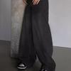 Wide Leg Jeans2025 Fashion Washed Blue Wide Leg Long Mop Sense Denim Women's Ripped Casual Pants