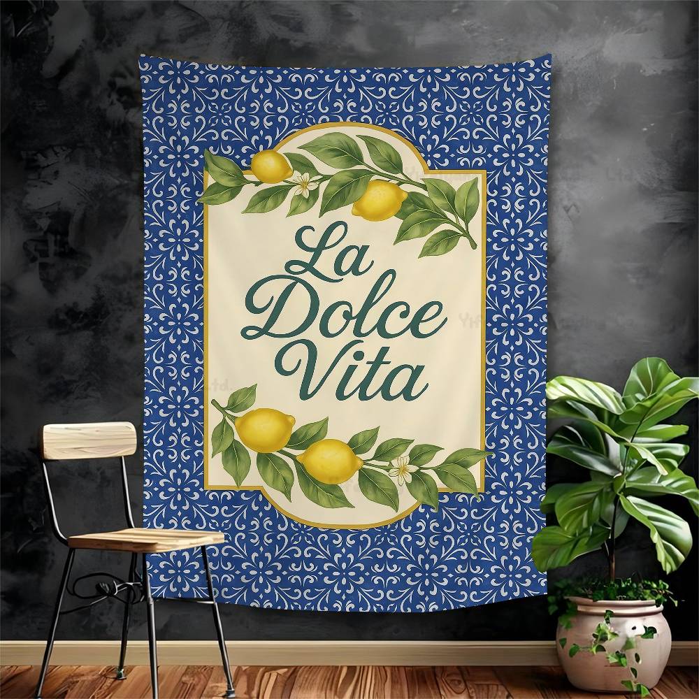 La Dolce Vita Lemon Hanging Bohemian Tapestry Indian Buddha Wall Decoration Witchcraft Bohemian Hippie Cheap Hippie Wall Hanging