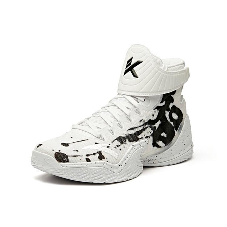 Anta Thompson KT3 High top Performance Basketball Shoes Men's White Black 11941103S-1
