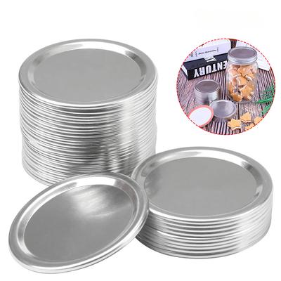 40pcs Canning Lids Glass Bottles Leak Proof Wide Mouth Replacement Parts Tinplate Kitchen Mason