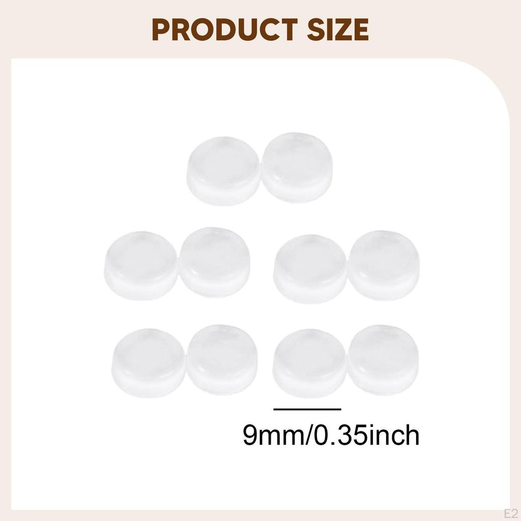 10 Sztuk Silikonowych Podkładek do Trąbki Akcesoria do Instrumentów Dętych Blaszanych Puzon Zawory 9mm