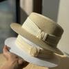 Summer Straw Hat Retro Top Hat Ladies Shade Beach Hat Jazz Hat