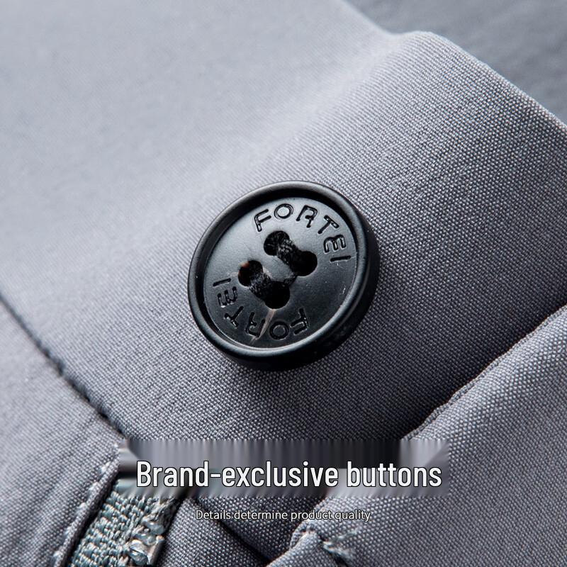 FORTEI Men's Ice Silk Straight-Leg Casual Trousers