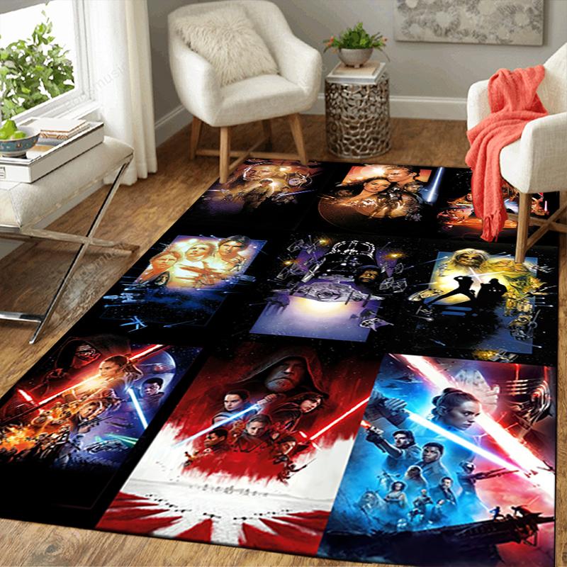 1Pc Star Wars Saga Posters Rug, Office Carpet Indoor Outdoor Doormat, Non-Slip Soft, Living Room, Christmas Halloween Gift. M928789