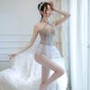 Lace Short Skirt Hollow Transparent Cute Suit Princess Sleeveless Small Chest Backless Sweet Bed Neck Beautiful Back