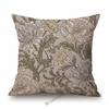 Uk William Morris Chrysanthemum Pattern Classic Floral Design Elegant Sofa Decorative Cotton Linen Pillow Case Cushion Cover