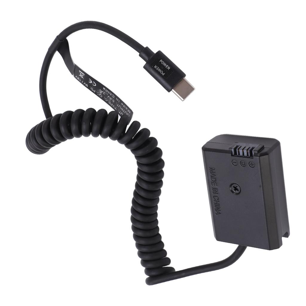 Type C Power Adapter DC Coupler FW50 Full Decoded Dummy Battery for Sony A6000 A6500 A9 A7