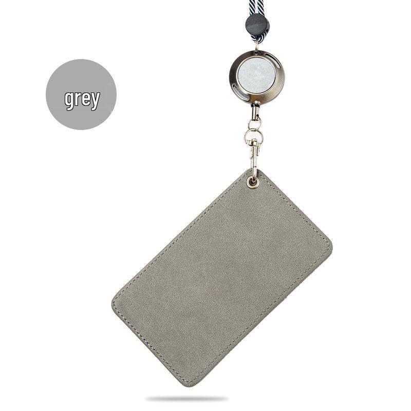 Retractable ID Badge Holder Lanyard with Pull-out Card Protector