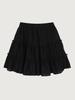 Ebeule Tiered Knit Skirt _Black