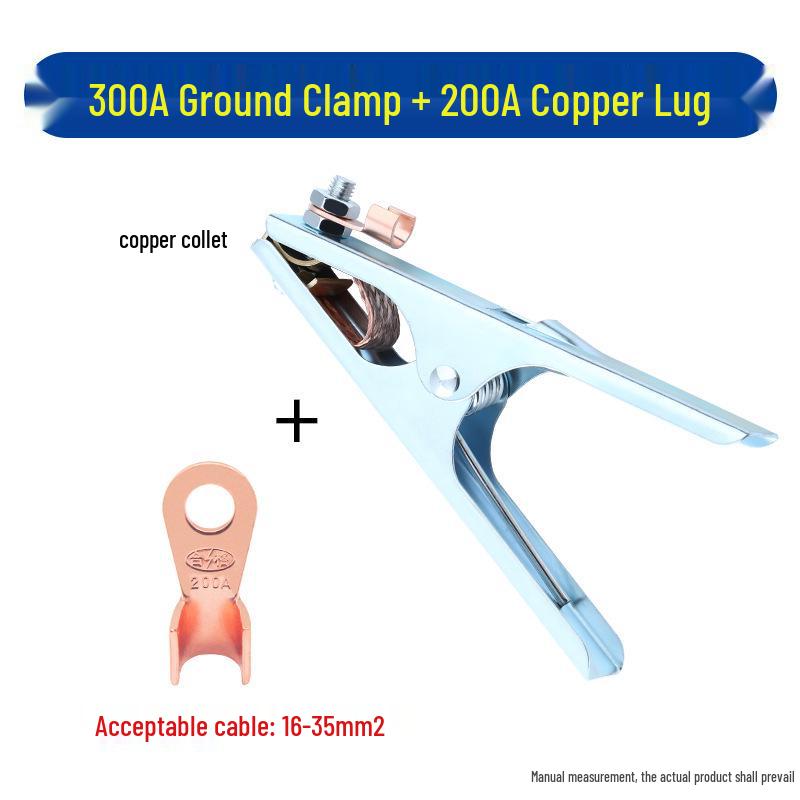 Pure Copper Electric Welding Ground Clamp - Thickened Welding Pliers and Handle for Argon Arc Welding Machine Grounding Accessories.