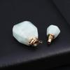 Perfume Bottle Pendant Natural Stone Amazonite Necklace Pendant For Jewelry Making Charms DIY Necklace Accessory