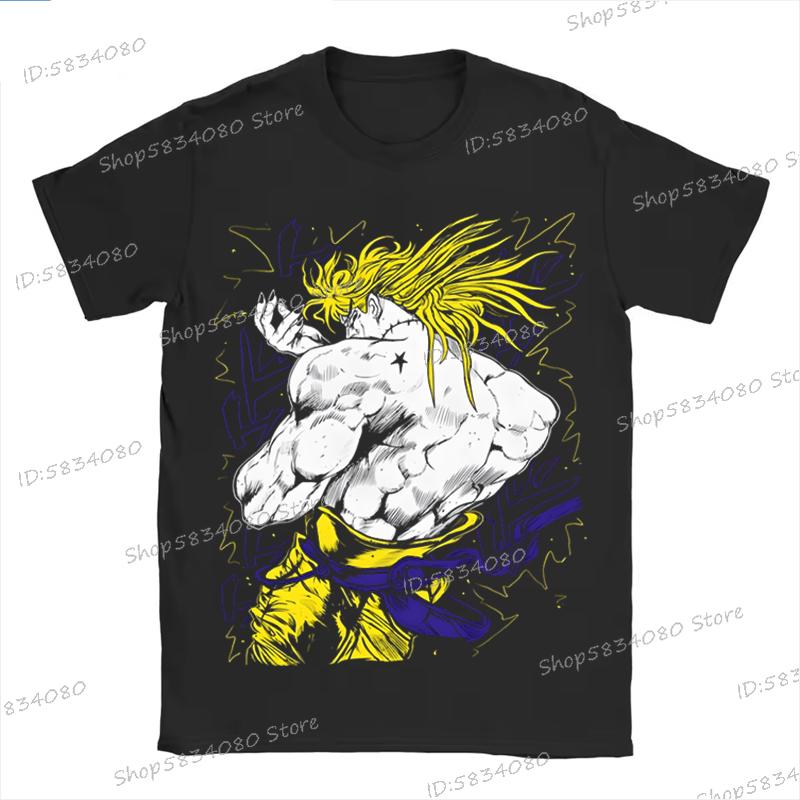 Streetwear Jojo Bizarre Adventure Tshirts for Unisex Anime Unisexga Fashion Casual Tops Anime JOJO Unisexs Street Cool TShirt Tops S