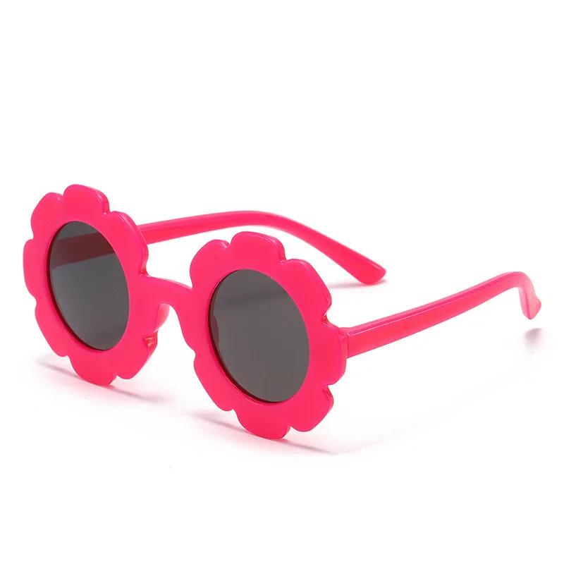 Premium Sun Flower Kids Sunglasses UV400 Protection for Boy Girls Toddler Lovely Baby Sun Glasses Round Cute Children Outdoor Eyewear
