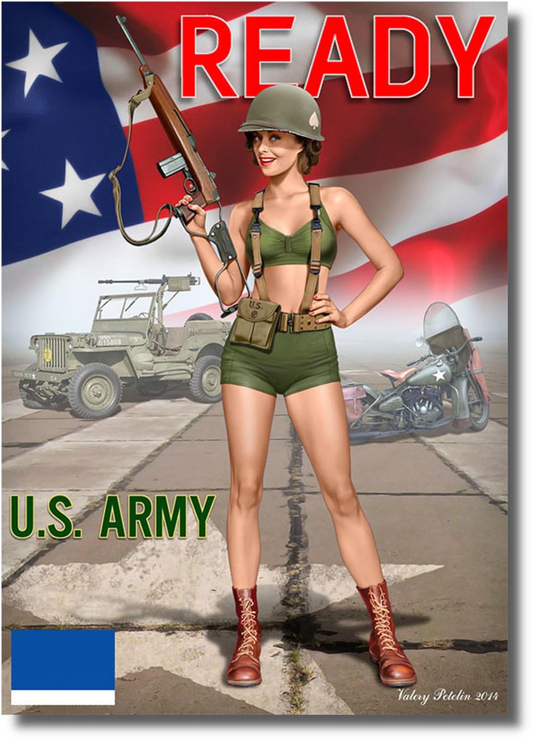 

Master Box 1/24 Pin-Up Series Alice Bikini & M1A1 Carbine Plastic Model MB24003