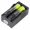2PCS Rechargeable 5800mAh Li-ion 18650 3.7V Battery & Dual Smart Charger