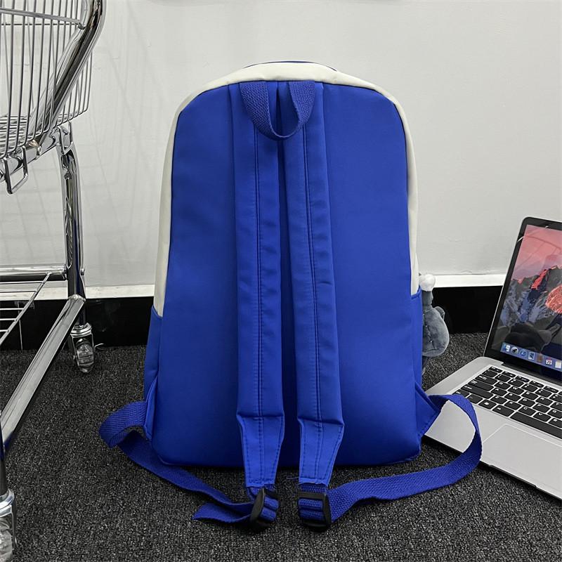 University Student Letter Backpack Large Capacity Nylon Waterproof For Daily Use